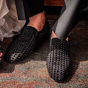 Christian Louboutin Dandelion Spikes Venetian Loafer (Men)